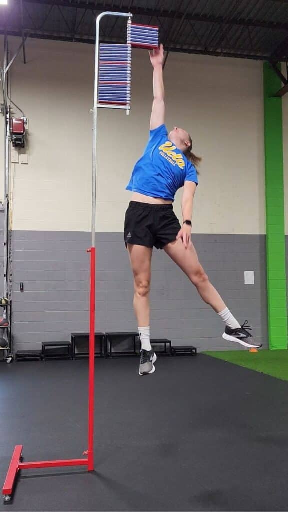 Volleyball players vertical jumping in Burnsville